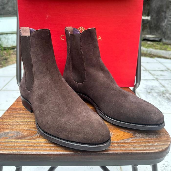 Carmina Chelsea Suede 80186 Boots Original