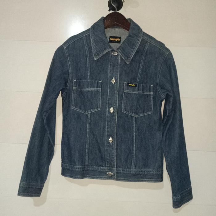 jaket jeans wanita wrangler ori