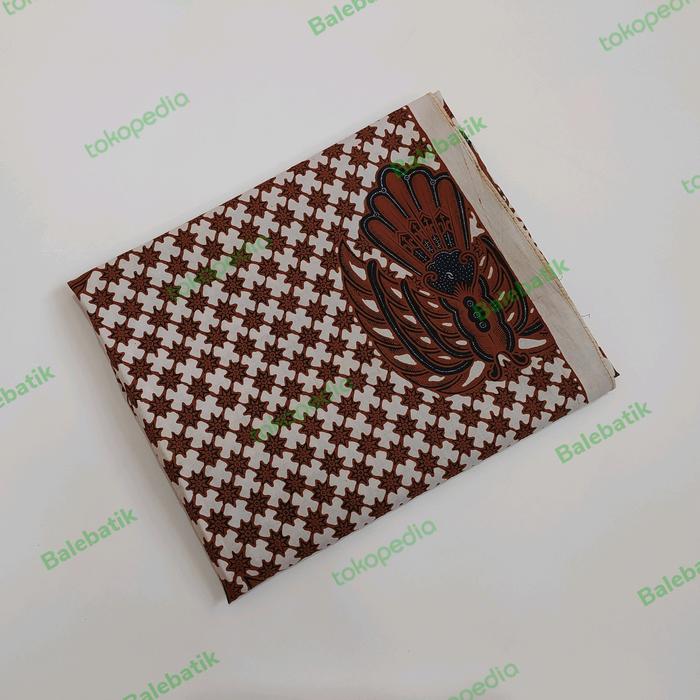 Kain batik panjang sogan Jogja kombinasian truntum gurdo latar putih