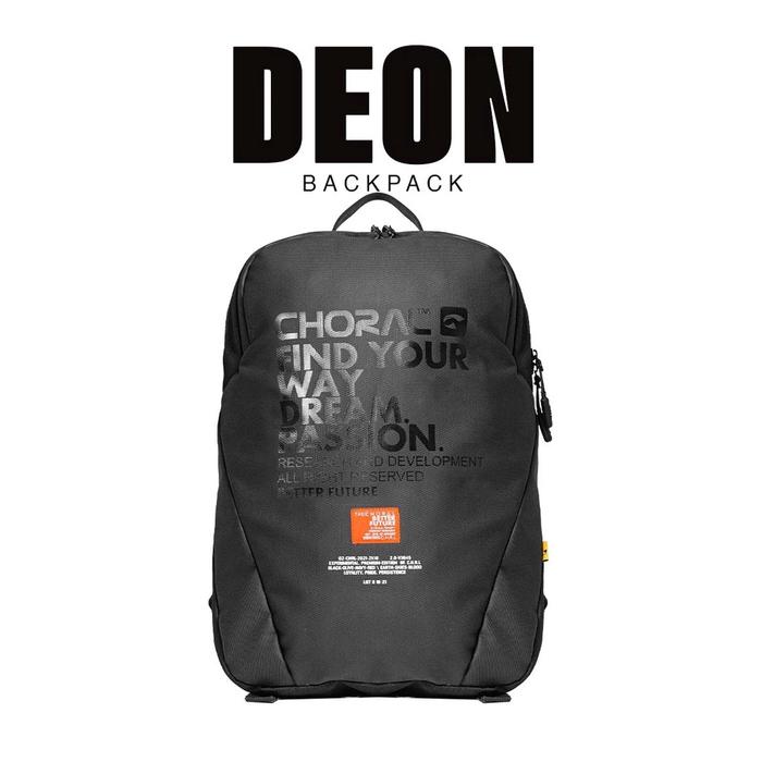 Choral Deon Backpack Tas Ransel Pria Tas Sekolah Tas Carrier Backpack