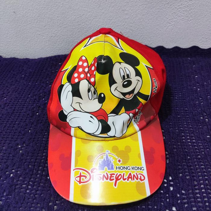 Topi anak Mickey mouse & Minnie Disneyland  hongkong merah