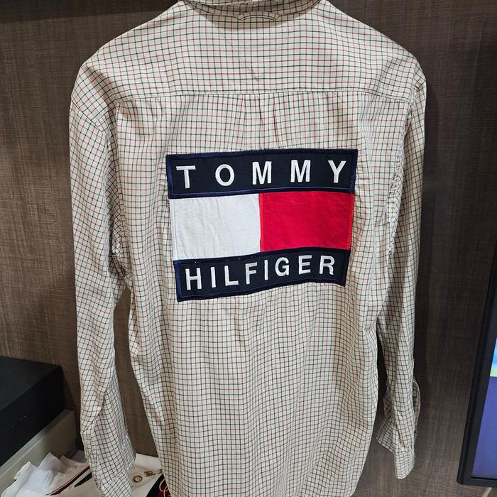kemeja flanel tommy hilfiger