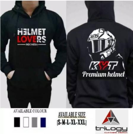 HOODIE JUMPER HELMET LOVERS INDONESIA KYT PREMIUM HELMET BAHAN COTTON