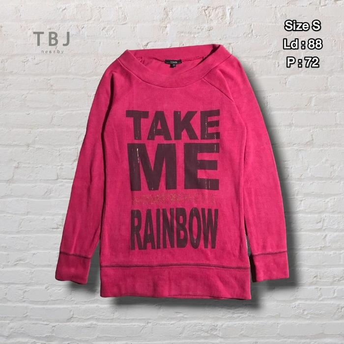 Crewneck Tbj Nearby Pink Original Second Preloved