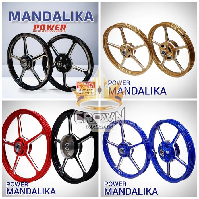 Velg Power Mandalika Mio Karbu / Soul / Fino / Mio J - GT / Xride 115 Motor Motorcycle