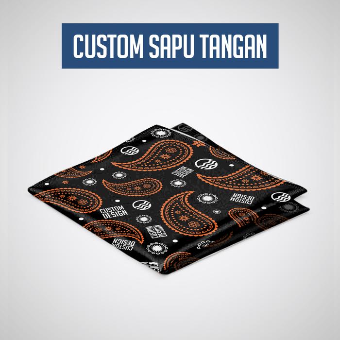 Sapu tangan Pria Custom Selampe Pria Handkerchief Multifungsi Ohio