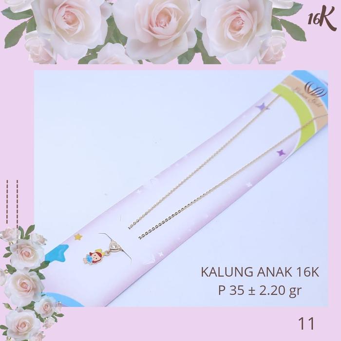 Kalung Emas Anak Asli Model Terbaru Kadar 700|111