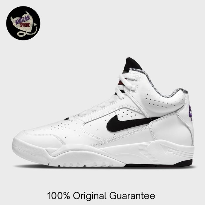 Sepatu Sneakers Nike Air Flight Lite Mid White Black DJ2518-100