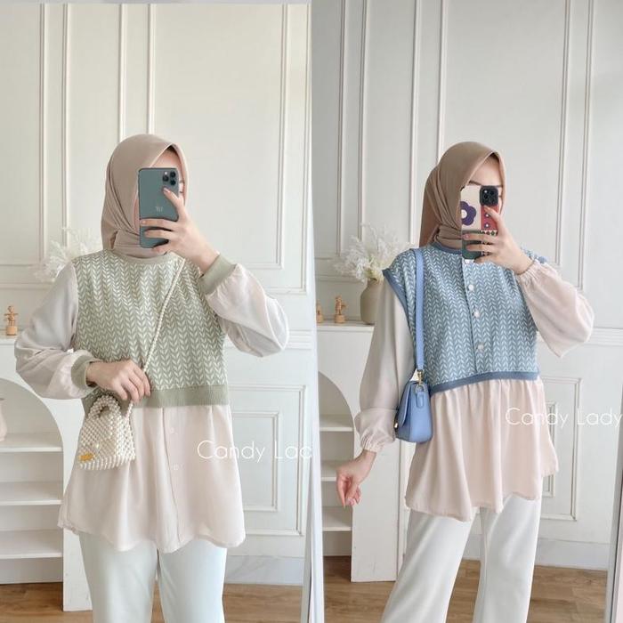 CANDY LADY Daiva Blouse / Atasan Wanita Premium Terbaru