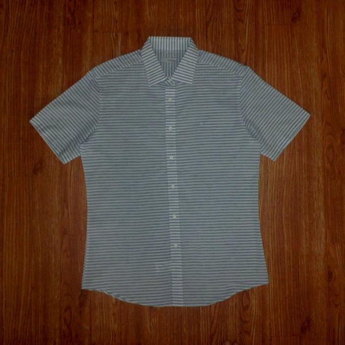 Kemeja Slimfit Stripe St Dupont Classics
