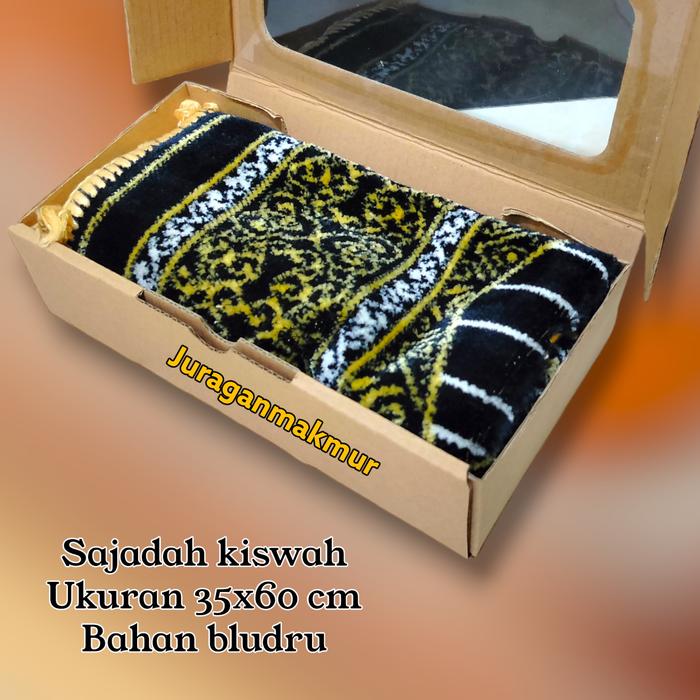 sajadah mini kiswah wangi plus box/gift box sajadah mini