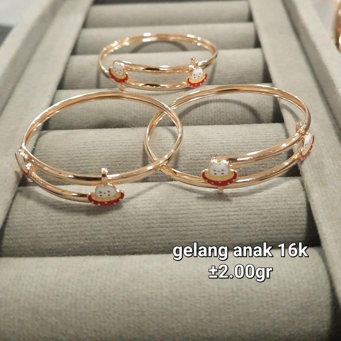 Gelang Anak Mainan Karakter Emas Asli Kadar 700