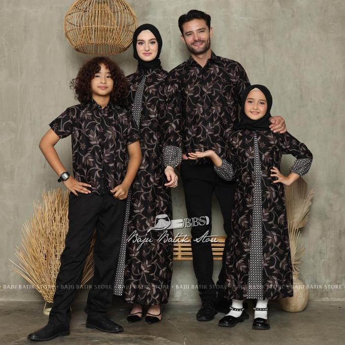 Sarimbit Keluarga 2023 Lebaran New Cardiy Series Batik Couple keluarga