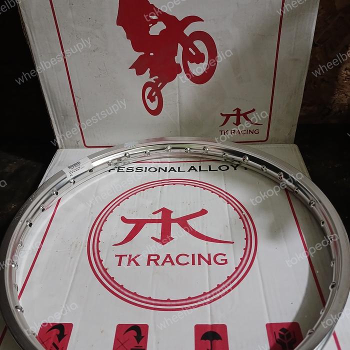 Velg TK japan ring 18 120 silver lubang 36