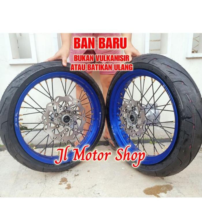 WHEELSET PAKET VELG SUPERMOTO SUPER MOTO KLX 150 CRF 150 CRF150 L