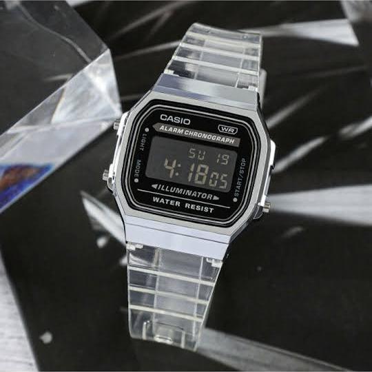 Jam Tangan Casio Vintage Unisex A168XES-1B Original a168