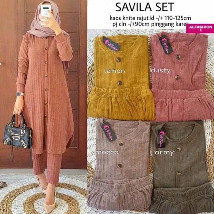 SAVILA LONG SET ONE SET KNIT HORNET