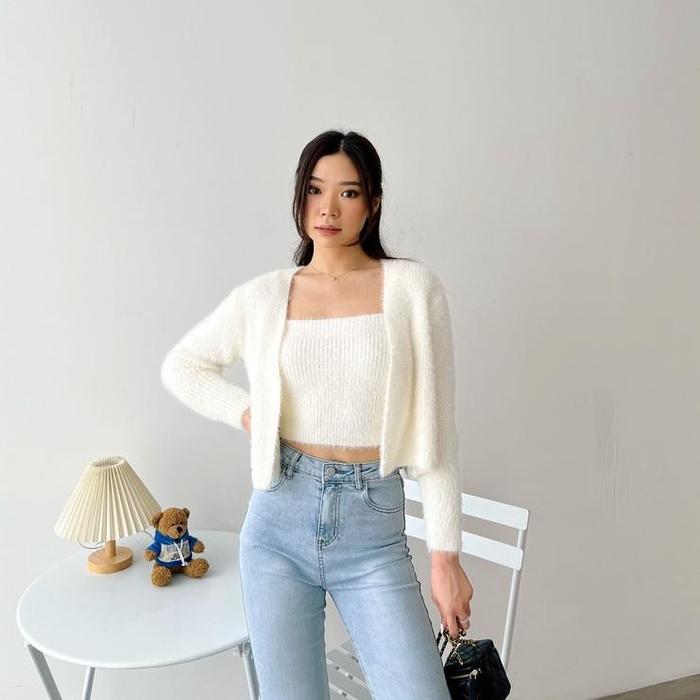 [ Marveile ] Joya Cardigan & Tanktop Set