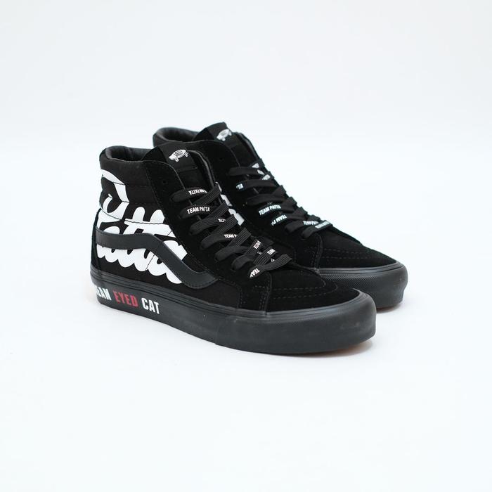 Vans Sk8 Hi Vault Patta Black Black Original Resmi