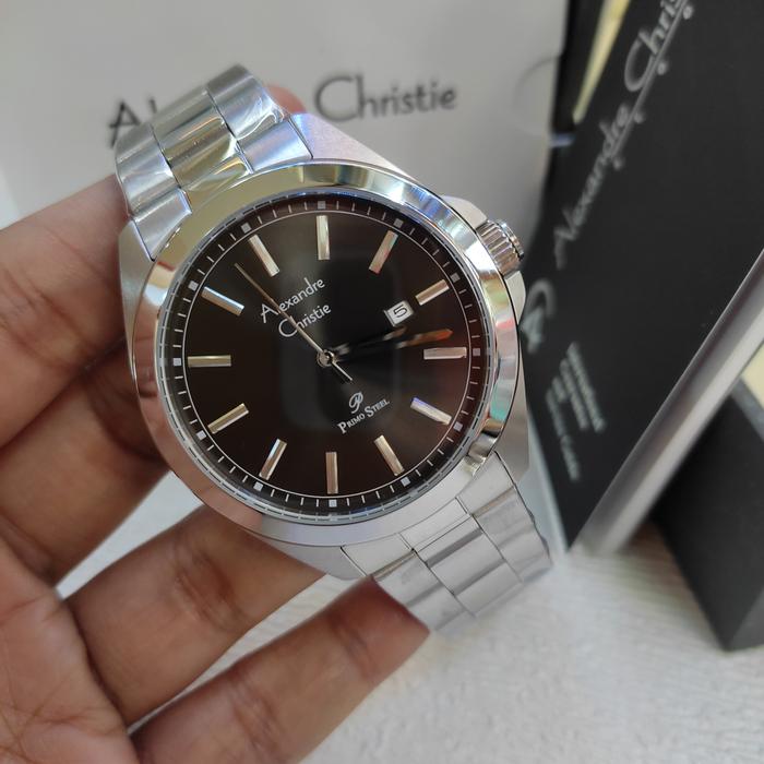 Jam PRIA ORIGINAL Alexandre Christie Ac 1015 MD All Stainless Steel