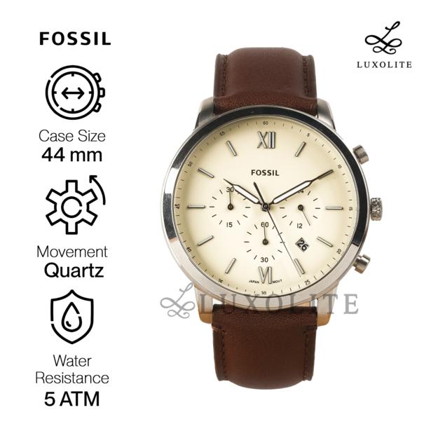 Fossil Neutra Chronograph Brown Leather Watch FS5380