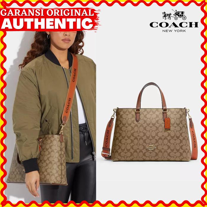 Tas Selempang Coach Logan Carryall Wanita Branded Original Import