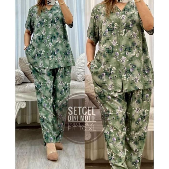 Setelan Celana Dolce DINI Motif By Dolce Dress