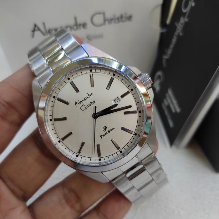 Jam PRIA ORIGINAL Alexandre Christie Ac 1015 MD Stainless Steel