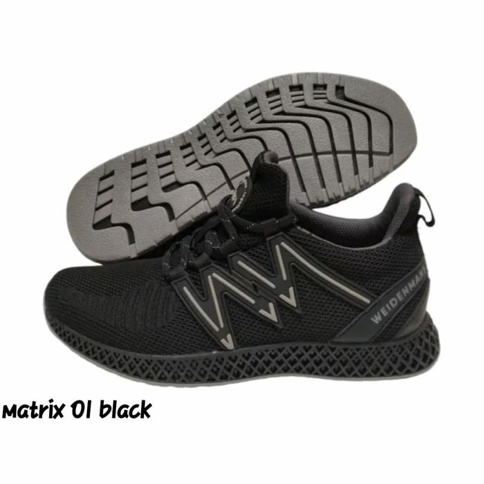 Sepatu casual pria weidenmann matrix 01 Black & Navy