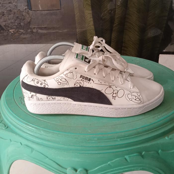 sepatu second branded puma basket tyakasha size 41 like new