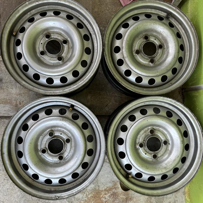Velg kaleng 4x100 r14 lebar 5.5" 5 1/2 inch 14 lubang pcd 100