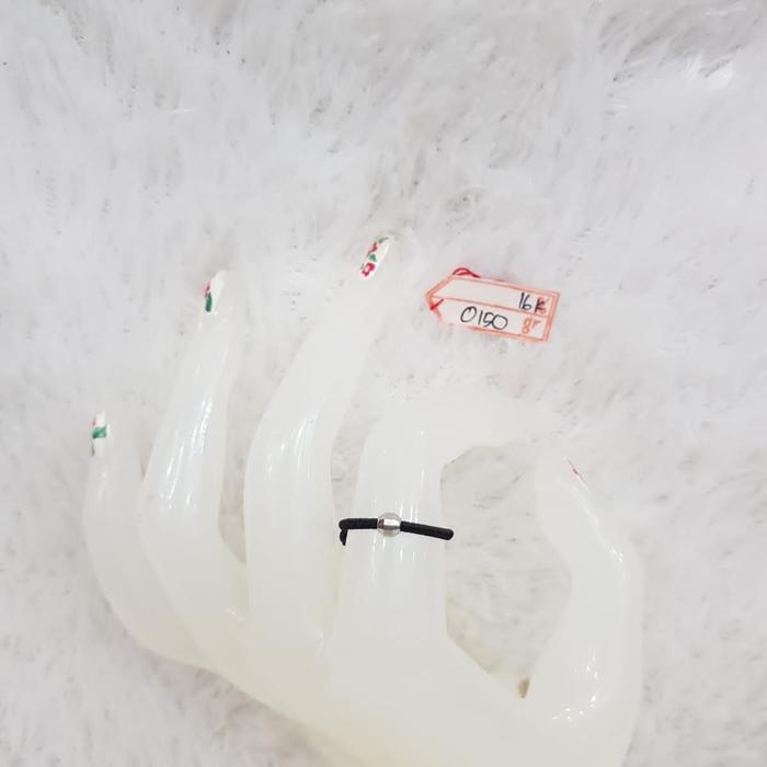 CC1455M330M Cincin model tali serut variasi dewian emas putih 16k