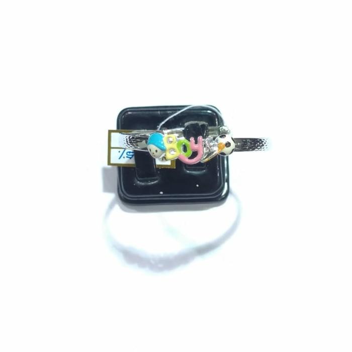 Gelang Anak Boy Emas Putih 750