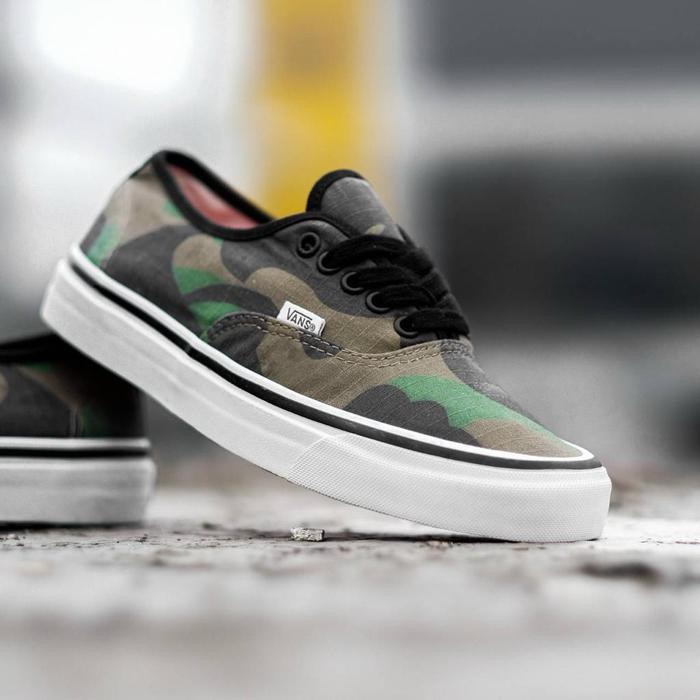 Original Bape X Vans Authentic 44Dx Anaheim First Camo