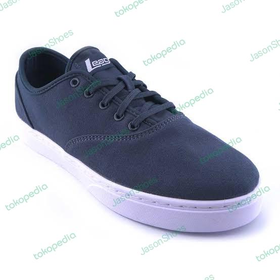 Sepatu League Navy J Courier Sneakers Cowo Original Sepeda