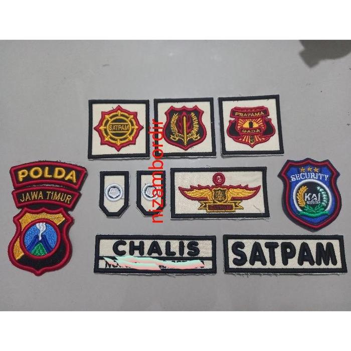 BADGE/ATRIBUT SATPAM PDL TIMBUL 3D JUAL SATUAN/ECER/BIJIAN