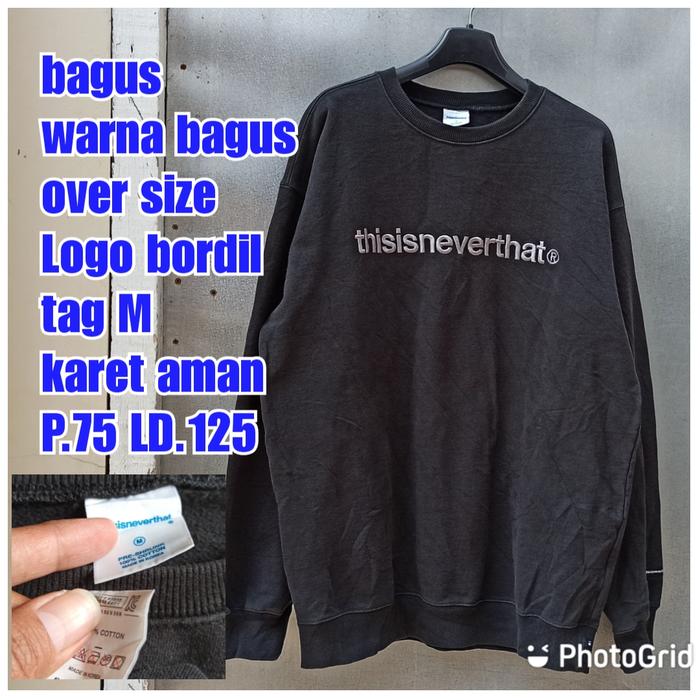 jaket sweater Crewneck over gemoy balon Thisisneverthat