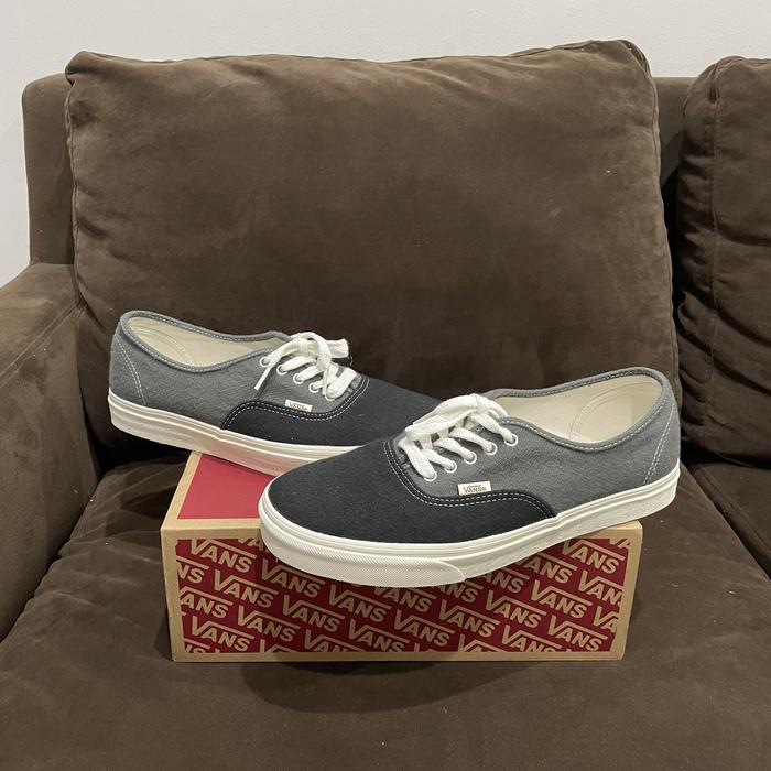 vans authentic eco theory size 46 charcoal grey original resmi second