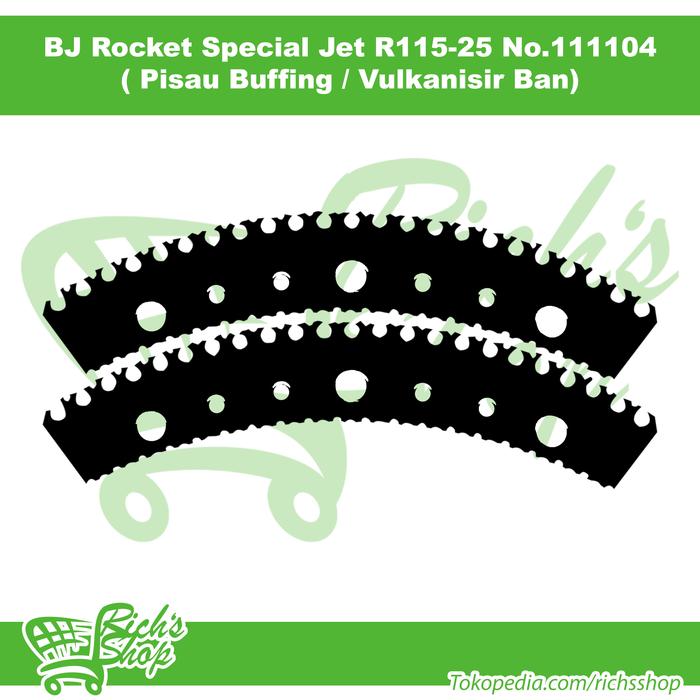 BJ Rocket Special Jet R115-25 No.111104 - Pisau Vulkanisir Buffing Ban
