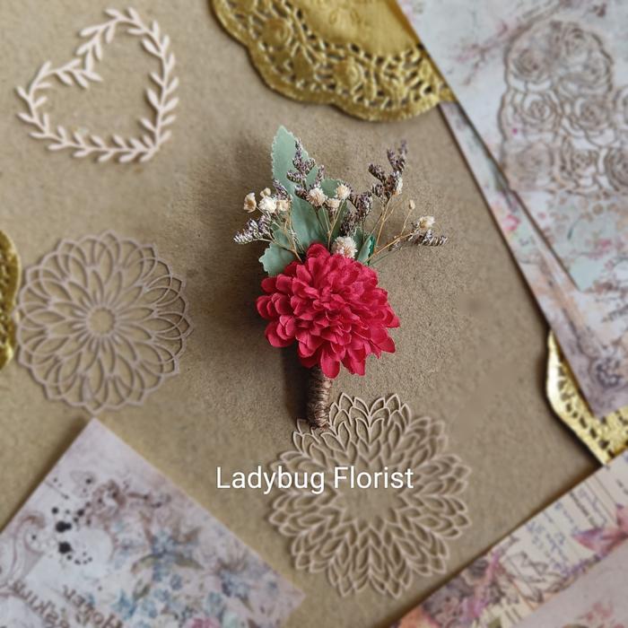 corsage jas bunga wedding keluarga panitia pin groom family pom
