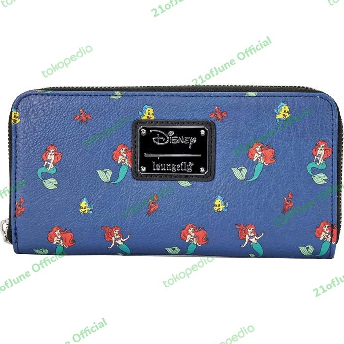 Dompet Disney Loungefly x Ariel/Flounder/Sebastian Print Wallet