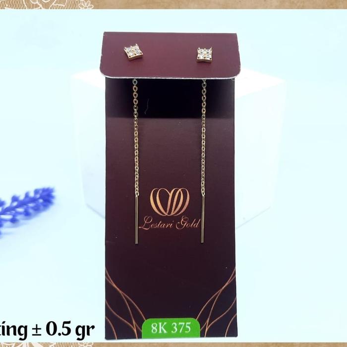 anting emas asli terbaru rantai kadar 375 | gold