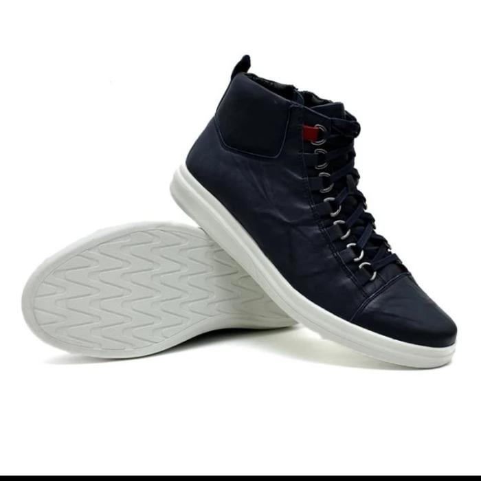 GINO MARIANI sepatu pria casual Leather gregory1 exclusive,NAVY