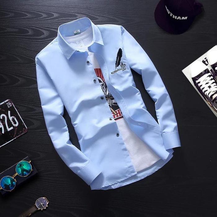 Terbaru animos / kemeja KOREPALL M,L,XL,XXL / kemeja pria lengan