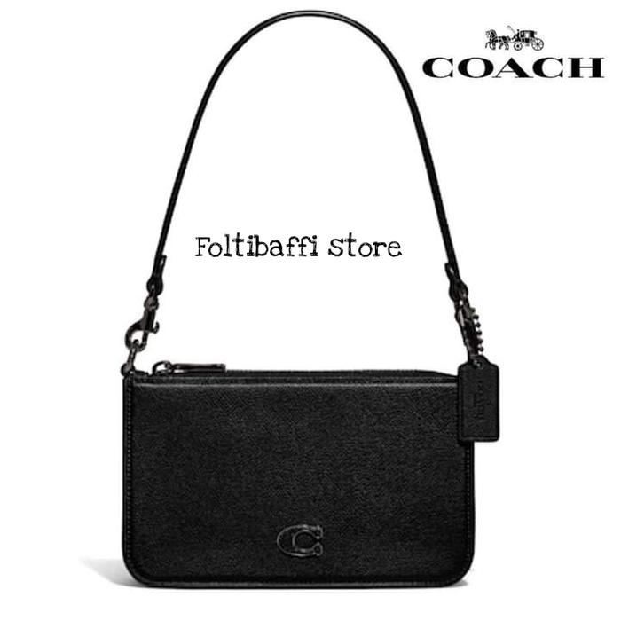 POUCH BAG HAND BAG COC CJ797 IN SIGNATURE CANVAS ORIGINAL AUTHENTIC