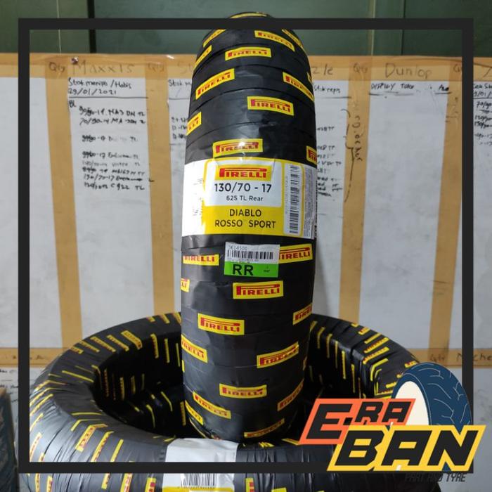BAN PIRELLI DIABLO ROSSO SPORT 130 70 RING 17 TUBELESS R15 CBR 150 GSX