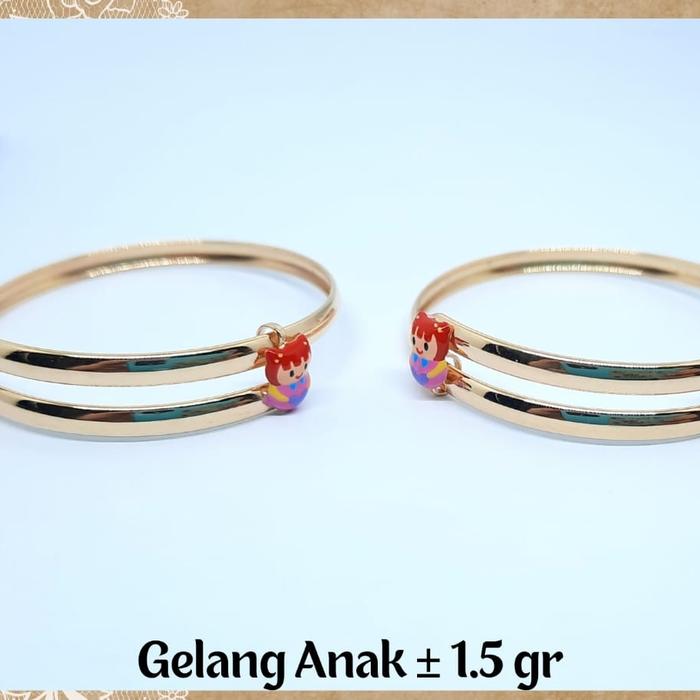 gelang Anak emas asli model terbaru kadar 375/ gold