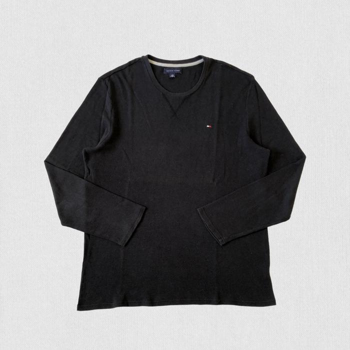 Tommy Hilfiger Langarmshirt Slim Fit Black