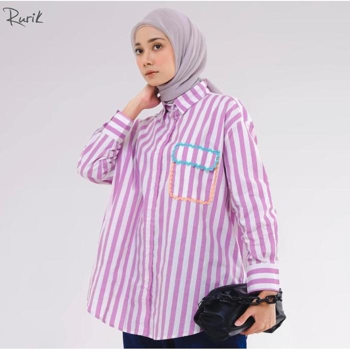 Terbaru Rurik Kemeja Wanita Maee Shirt