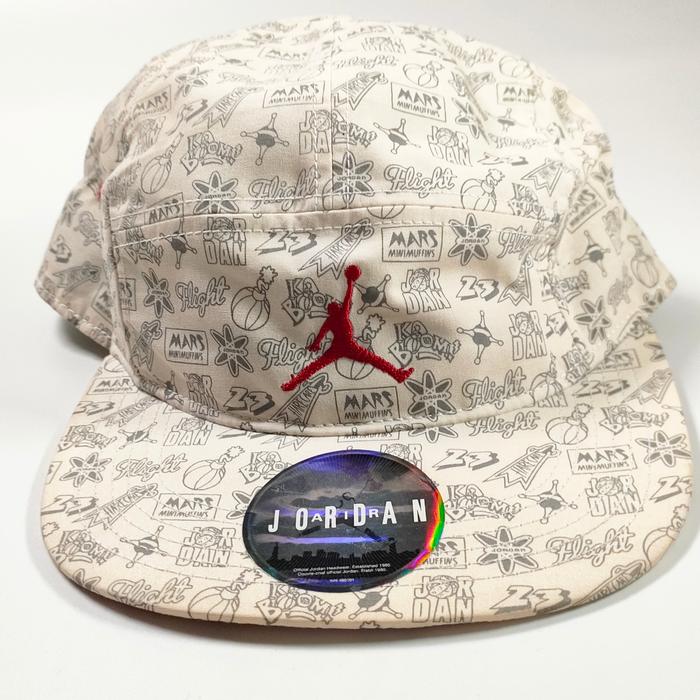 Topi air Jordan 5 panel rare item no snapback no new era